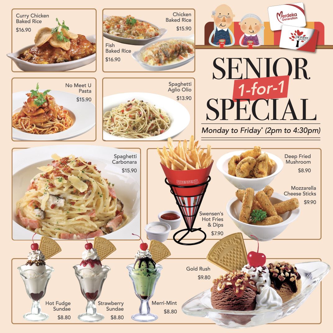 Swenson's - Senior 1-for-1 Special