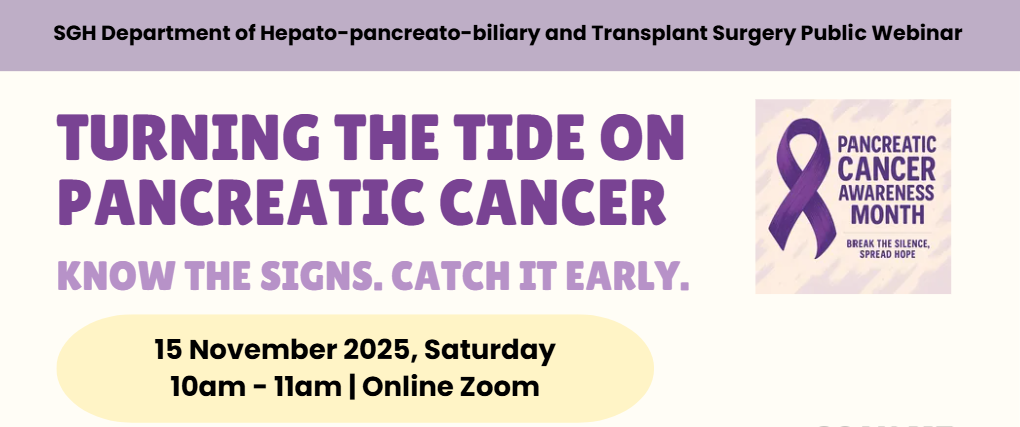 Turning the tide on Pancreatic Cancer. Know the Signs. Catch it Early